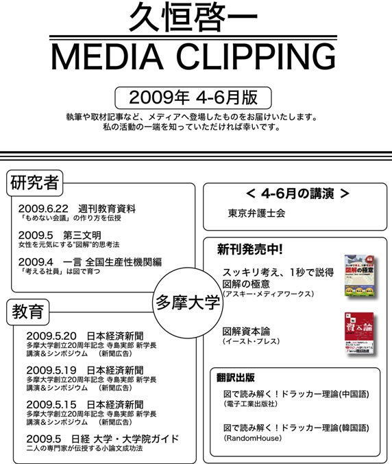 メディアクリッピング　2008年4月-6月号