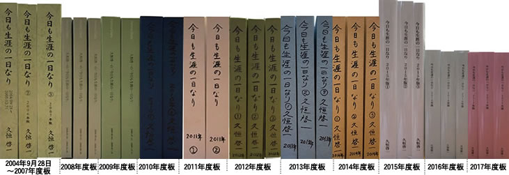 ブログ「今日も生涯の一日なり」年度版